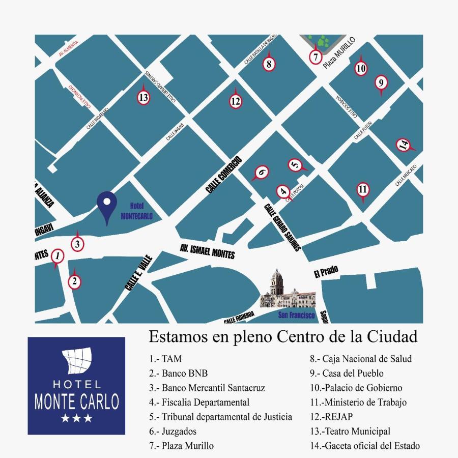 Hotel Monte Carlo La Paz Exterior photo